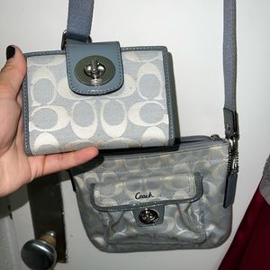 Coach crossbody purse + matching wallet